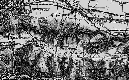 Old map of Bowdown Ho in 1895