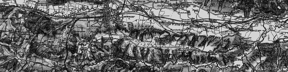 Old map of Bowdown Ho in 1895