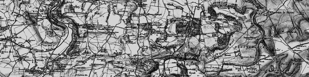Old map of Burythorpe Ho in 1898