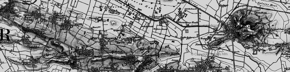 Old map of Buscott in 1898