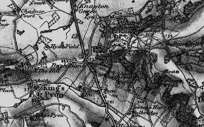 Old map of Bush Bank in 1898