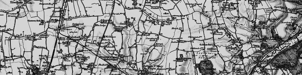 Old map of Bush Green in 1898