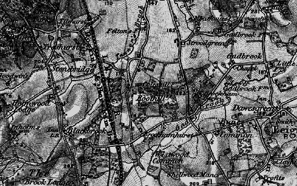 Old map of Bushbury in 1896