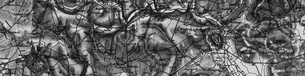 Old map of Bushey Ground in 1895