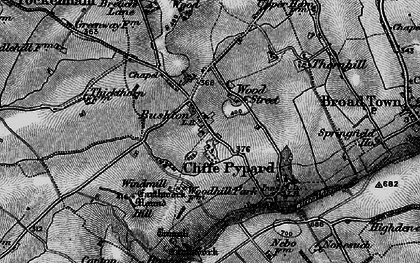 Old map of Bushton in 1898