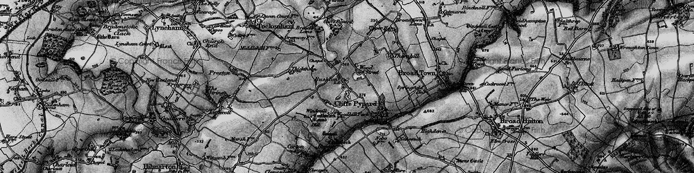 Old map of Bushton in 1898