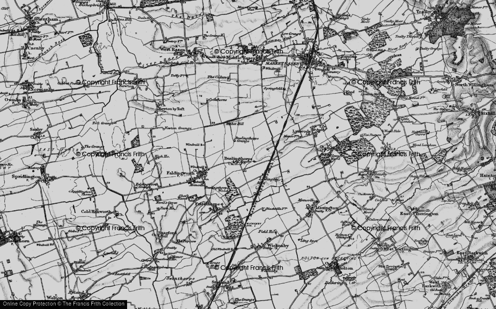 Old Map of Buslingthorpe, 1899 in 1899