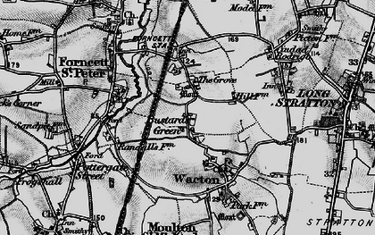 Old map of Forncett St Mary in 1898
