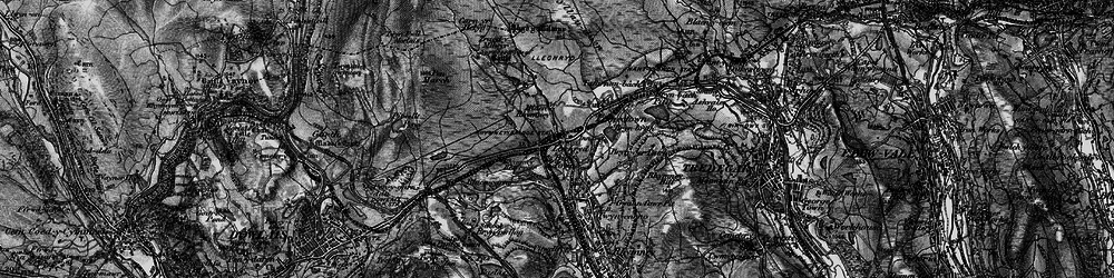 Old map of Blaen-Rhymney in 1897