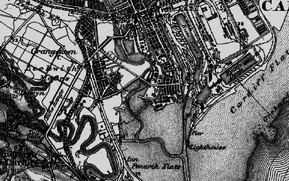 Old map of Butetown in 1898