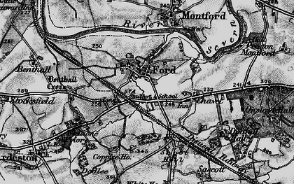 Old map of Butlane Head in 1899