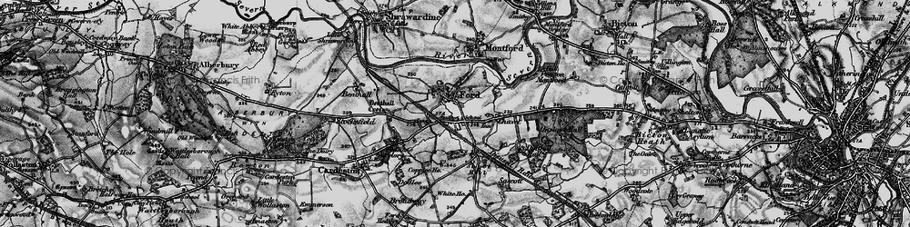 Old map of Butlane Head in 1899