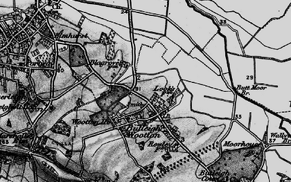 Old map of Butleigh Wootton in 1898