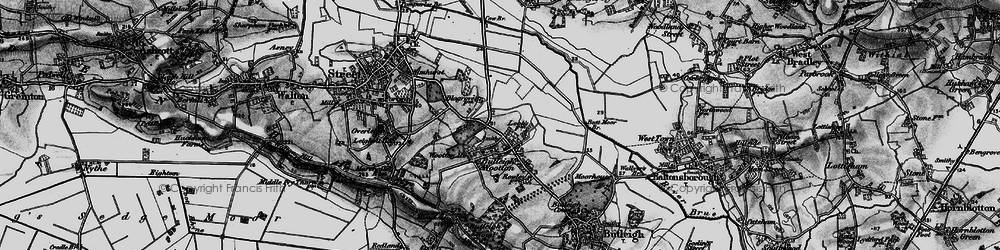 Old map of Butleigh Wootton in 1898