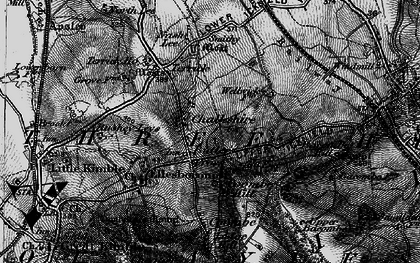 Old map of Butler's Cross in 1895
