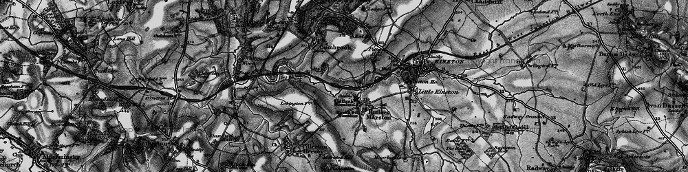 Old map of Butlers Marston in 1896