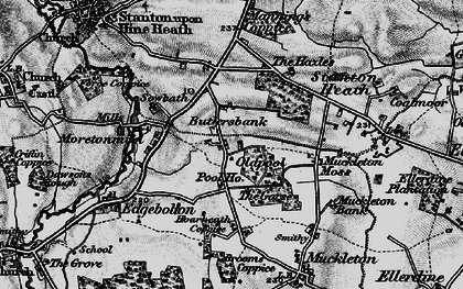 Old map of Butlersbank in 1899