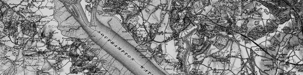 Old map of Butlocks Heath in 1895