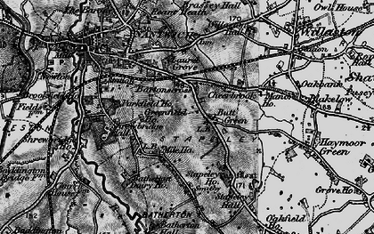 Old map of Butt Green in 1897