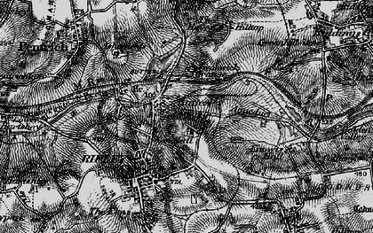 Old map of Butterley Station in 1895