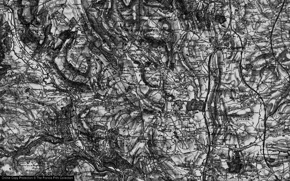Old Map of Butterley, 1896 in 1896