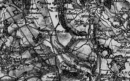 Old map of Butterley in 1896