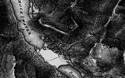 Old map of Bleaberry Tarn in 1897