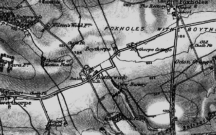 Old map of Boythorpe in 1898