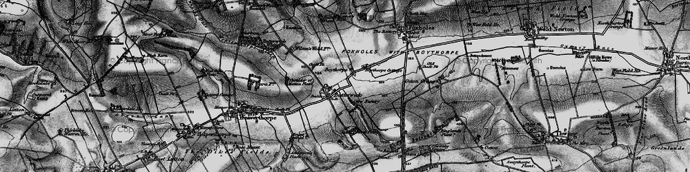 Old map of Boythorpe in 1898