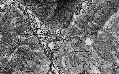Old map of Bakethin Reservoir in 1897
