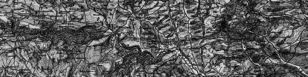 Old map of Bridford Wood in 1898