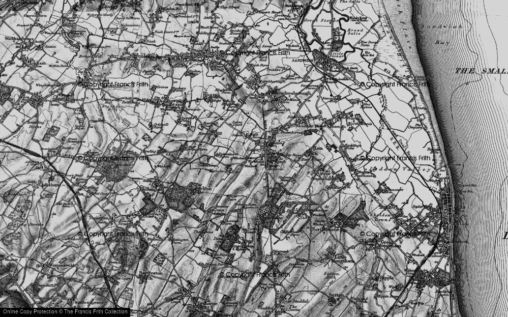 Old Map of Buttsole, 1895 in 1895