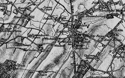 Old map of Buttsole in 1895