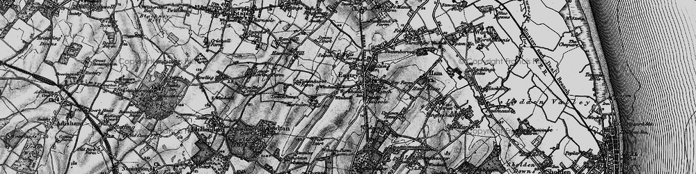 Old map of Buttsole in 1895