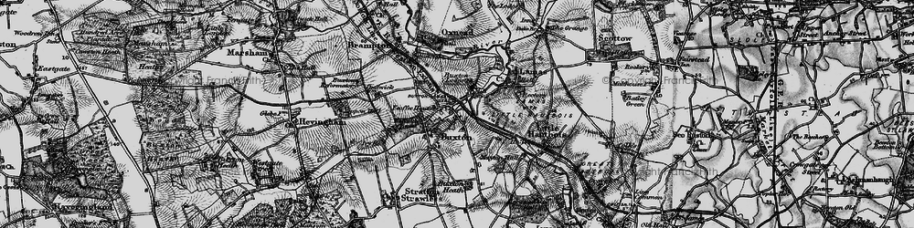 Old map of Buxton Lodge in 1898