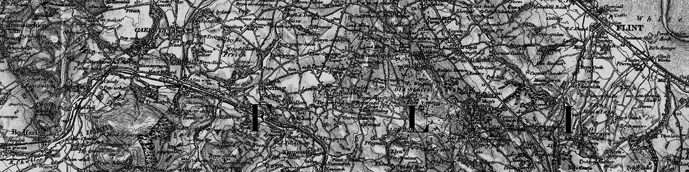 Old map of Bwlch in 1896