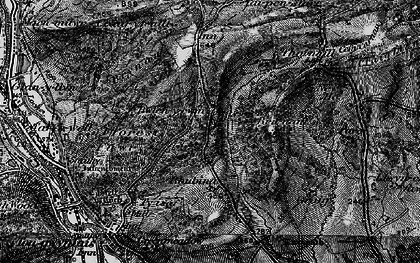 Old map of Bwlch-y-cwm in 1898