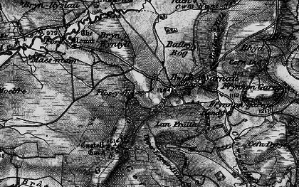 Old map of Bwlch-y-sarnau in 1899