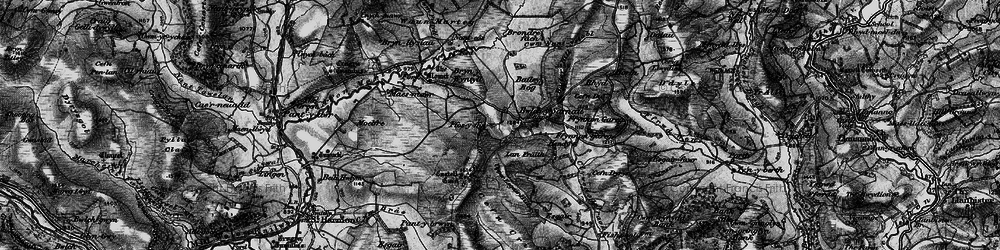 Old map of Brondre Fach in 1899