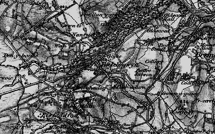 Old map of Bwlchgwyn in 1897