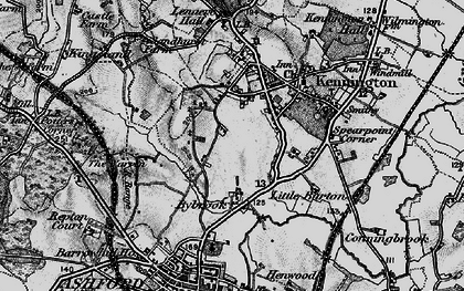 Old map of Bybrook in 1895