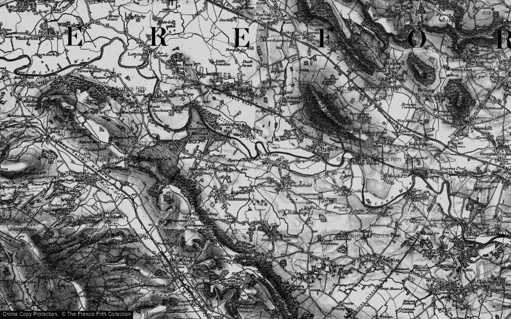 Old Map of Bycross, 1898 in 1898