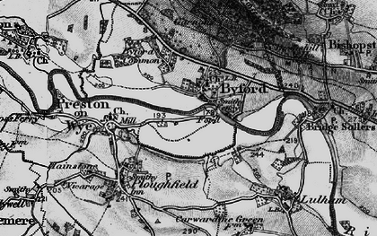 Old map of Byford in 1898