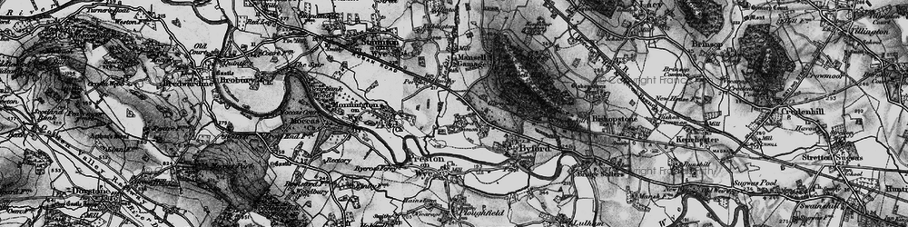 Old map of Byford Common in 1898