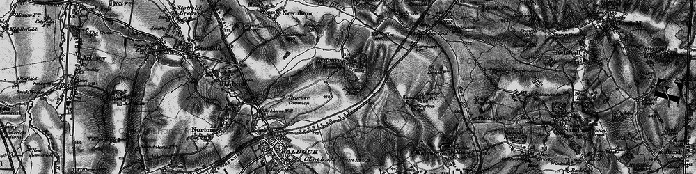 Old map of Bygrave in 1896