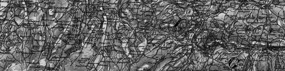 Old map of Bylchau in 1897