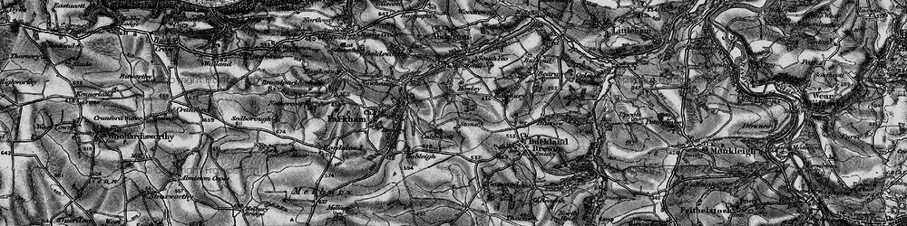Old map of Babeleigh Barton in 1895