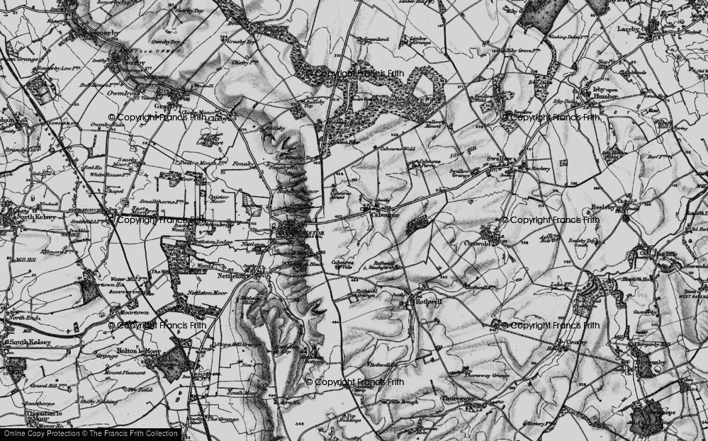 Old Map of Cabourne, 1899 in 1899