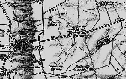 Old map of Cabourne in 1899