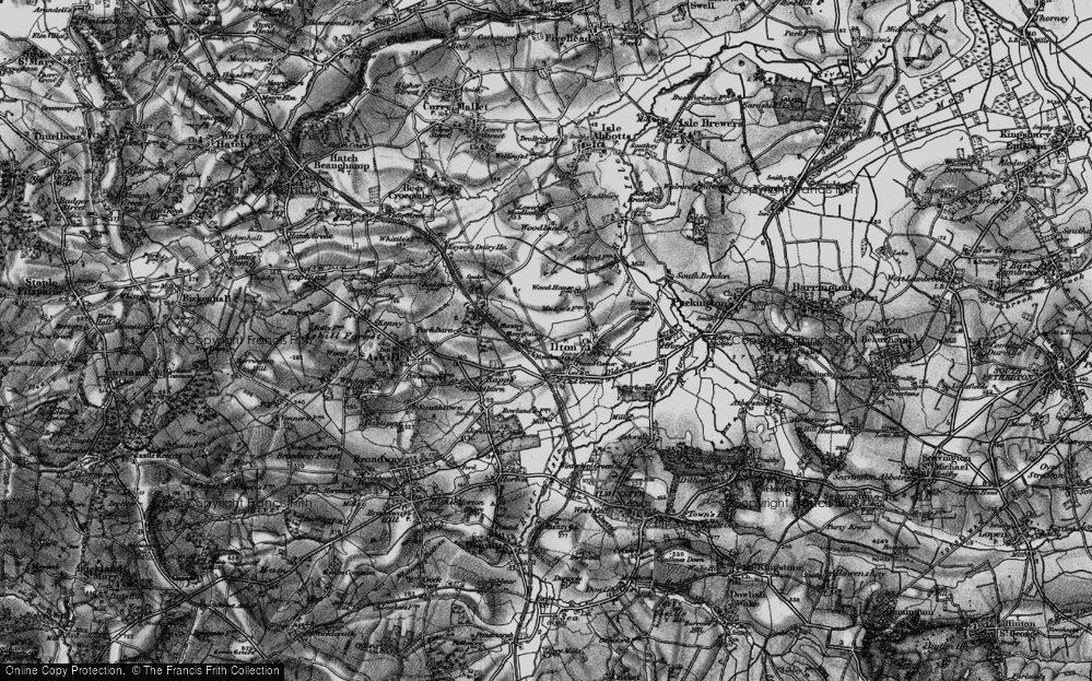 Old Map of Cad Green, 1898 in 1898